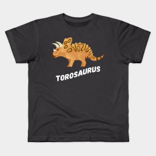 Fun Torosaurus Dinosaur Design Kids T-Shirt